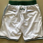 NBA Boston Celtics Just don shorts Blanc